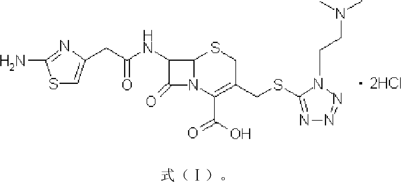 Hydrochloric acid cefotiam crystalline compound, preparation method thereof and medicine combination containing compound