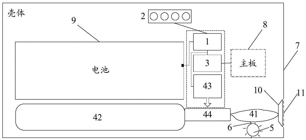 Fall-into-water protection device, electronic equipment, and fall-into-water protection method