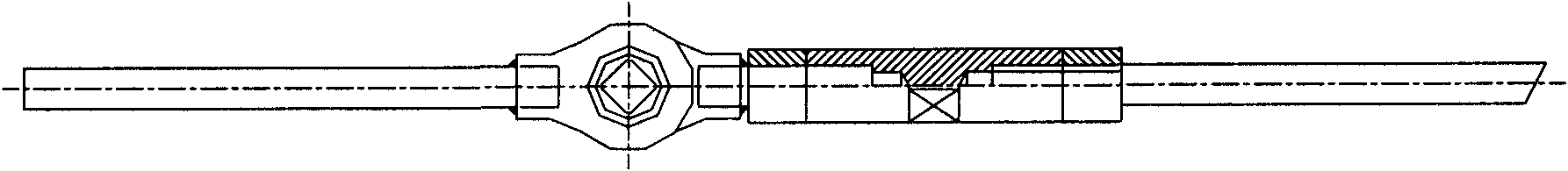 Wrist joint movable connecting rod for fixing across wrist joint