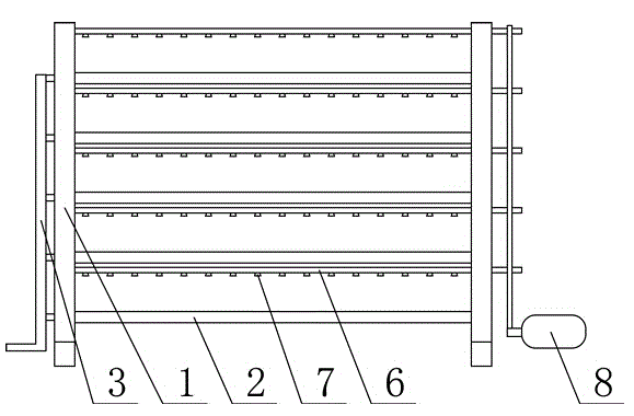 Edible fungus cultivation bed rack