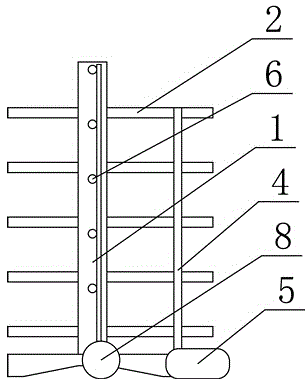 Edible fungus cultivation bed rack