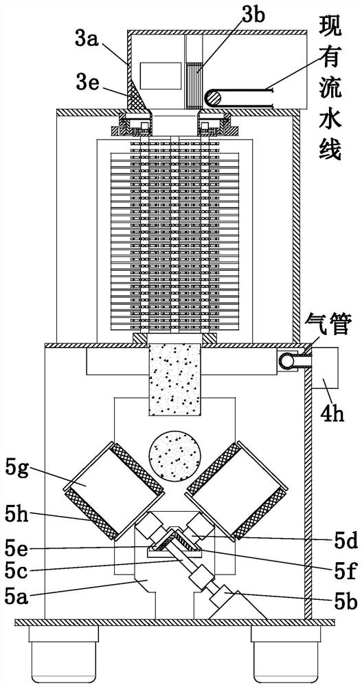 Activated carbon raw material activating treatment processing system
