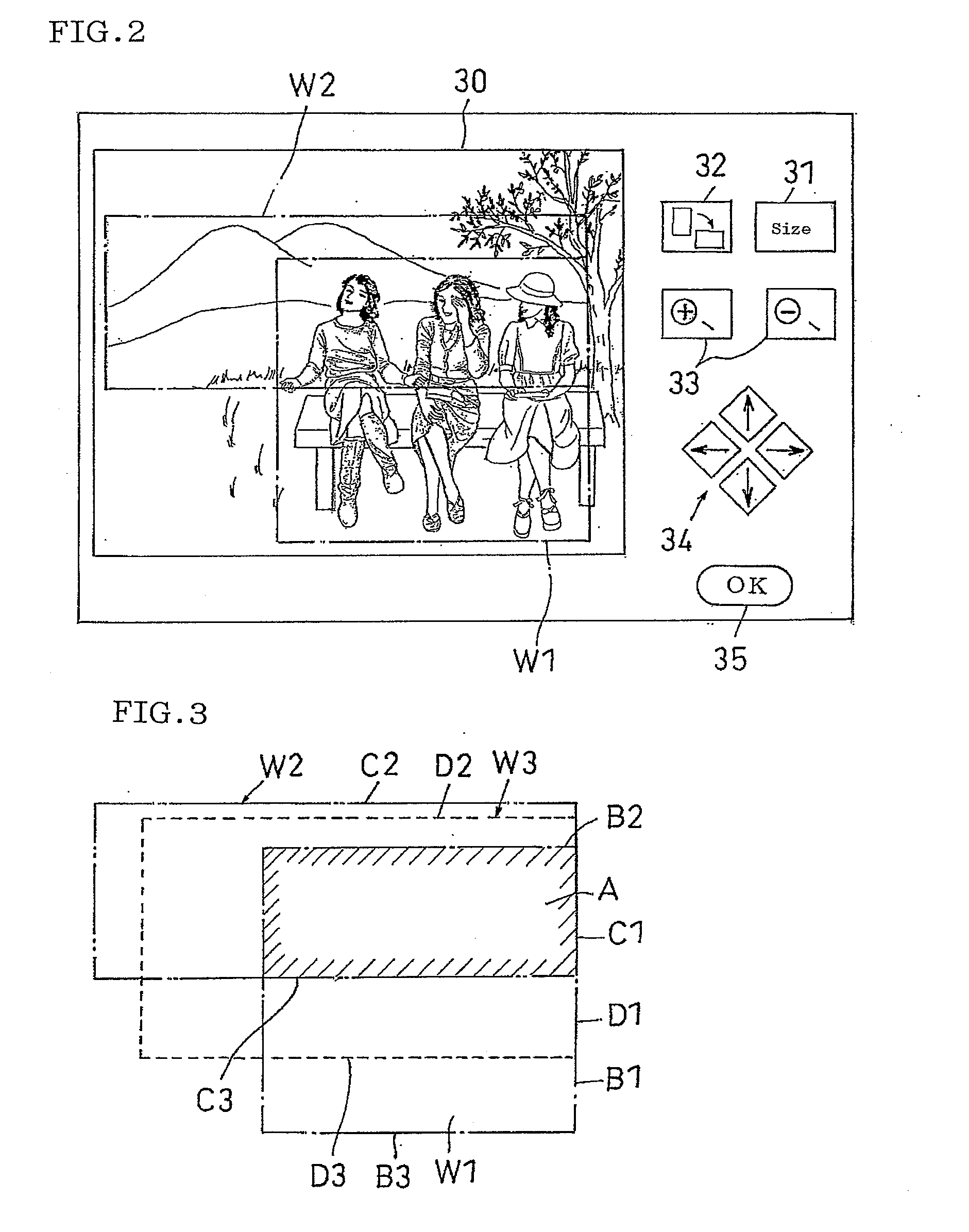 Automatic Print Frame Setting Apparatus