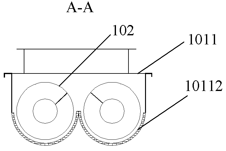 Standing continuous separation spin-drying treatment system for aluminum plastic composite material