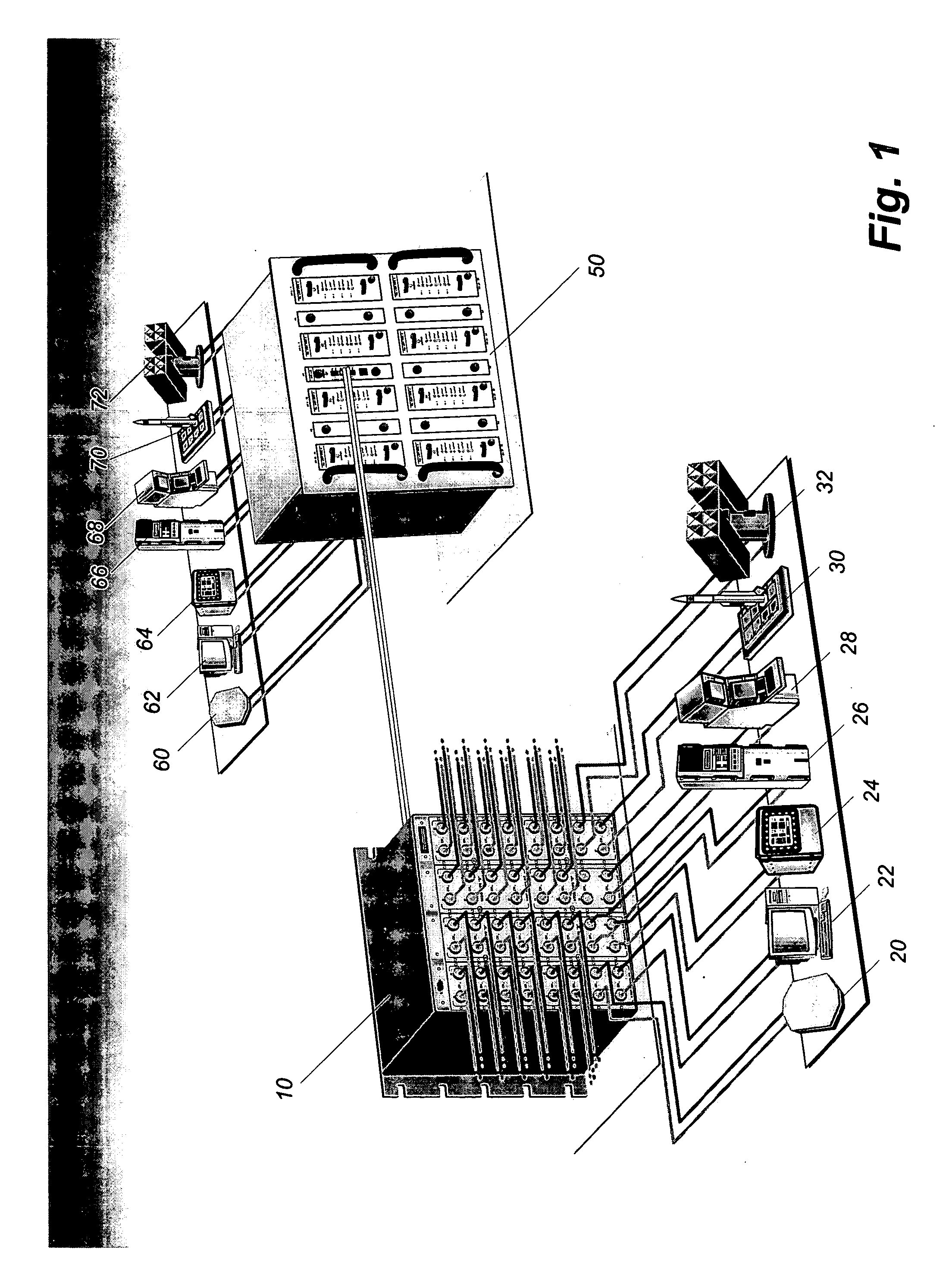 Real time fiber optic matrix switch interconnection