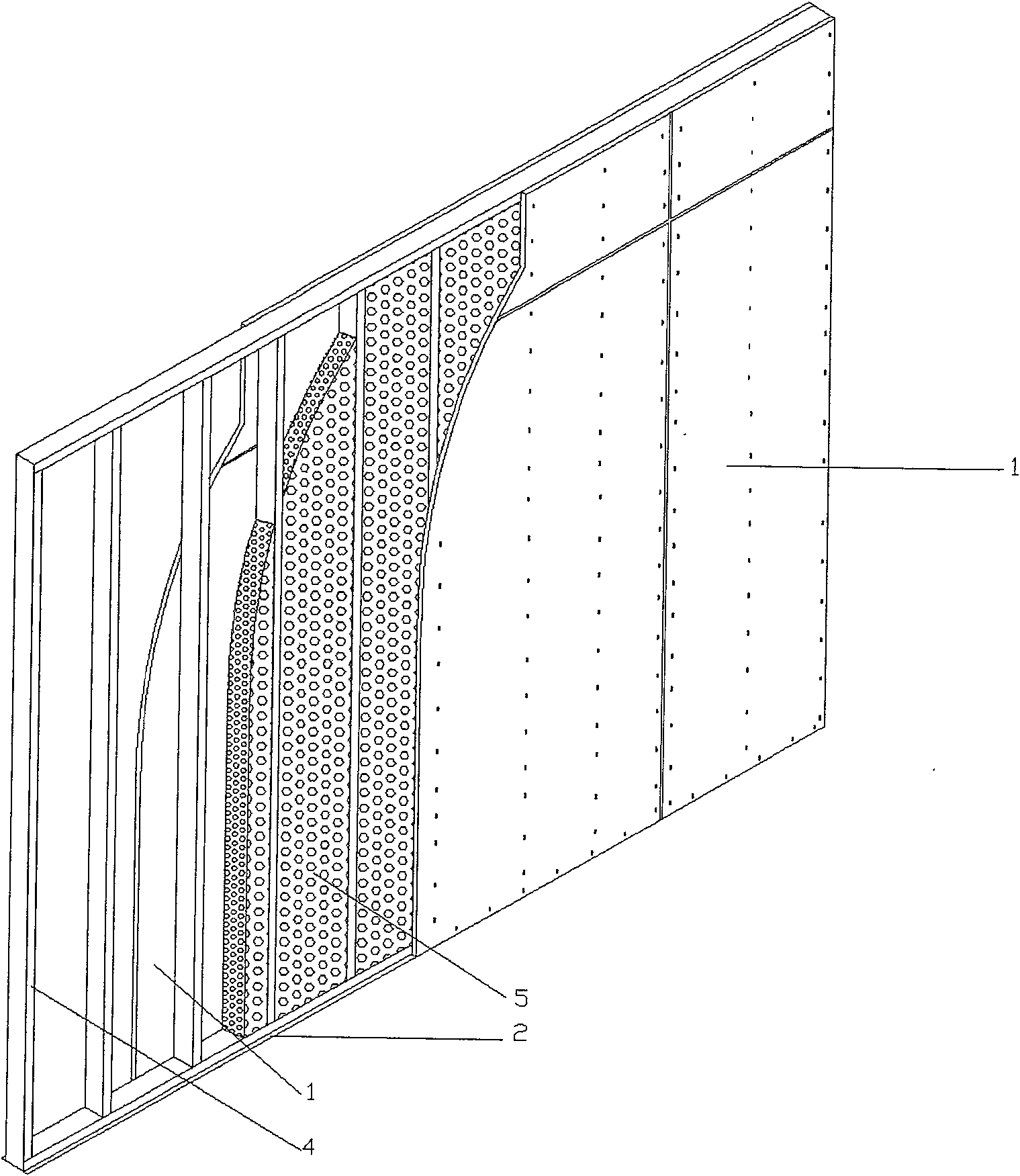 Fiver cement board grouting wall and construction method therefor