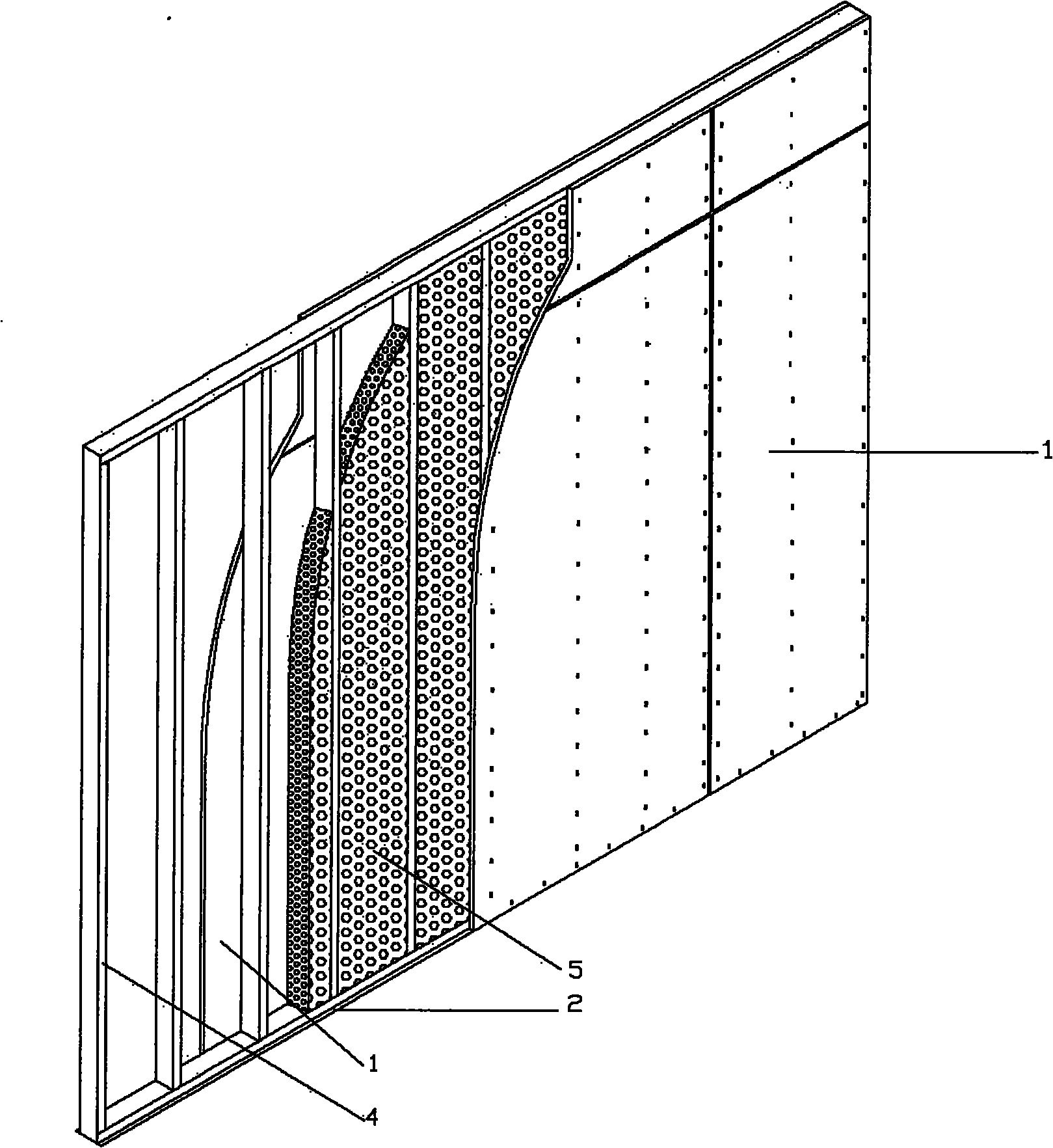 Fiver cement board grouting wall and construction method therefor