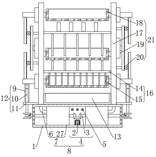 Material screening device for building construction