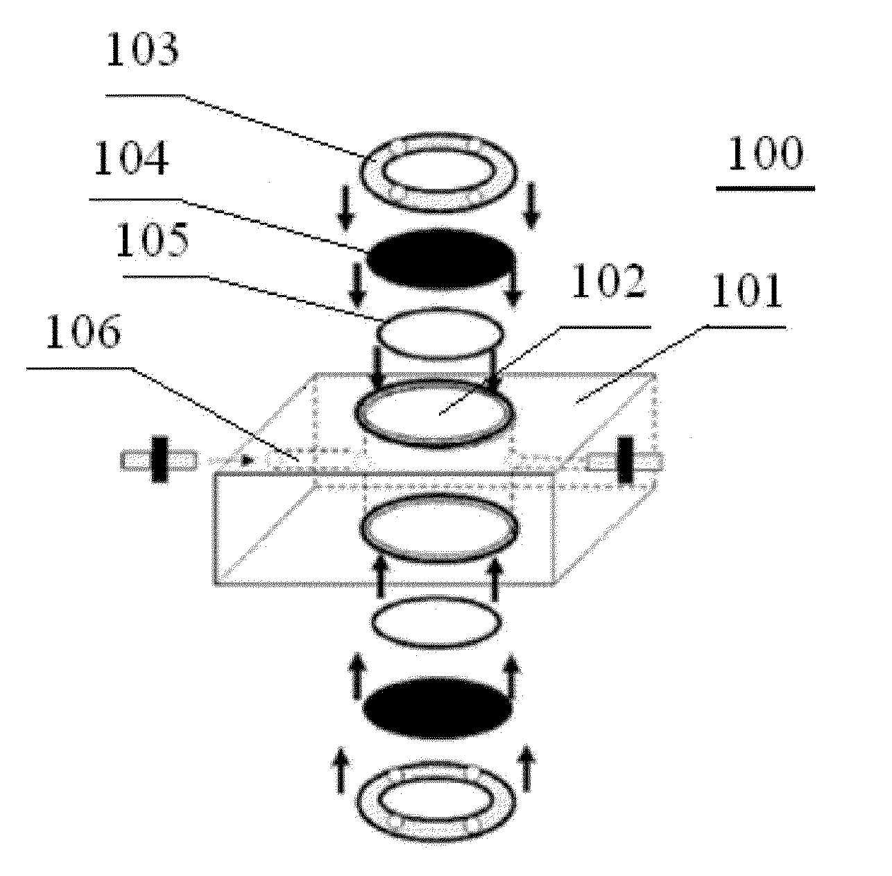 Sample chamber for laser ablation analysis of fluid inclusions and analyzing device thereof