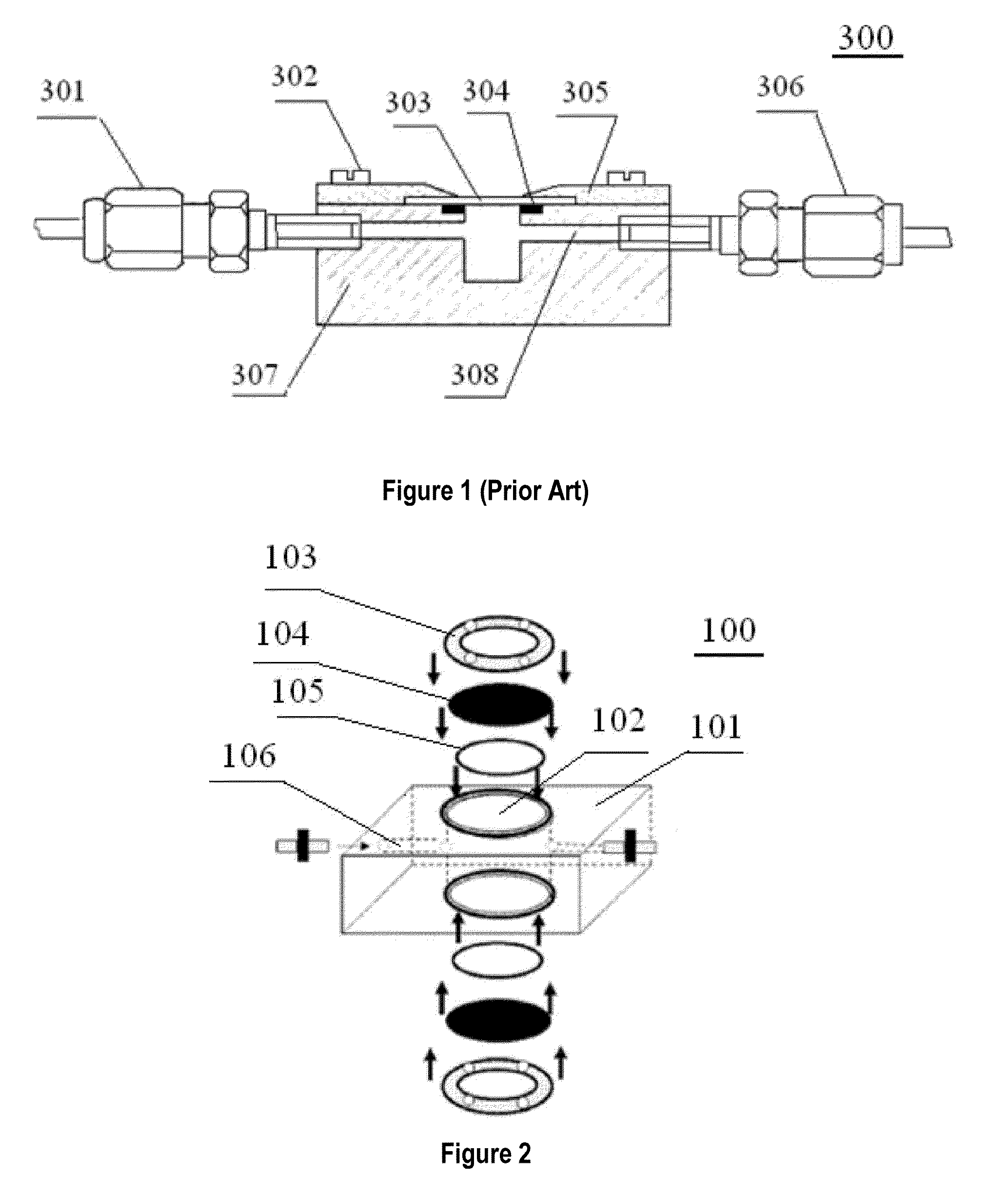 Sample chamber for laser ablation analysis of fluid inclusions and analyzing device thereof