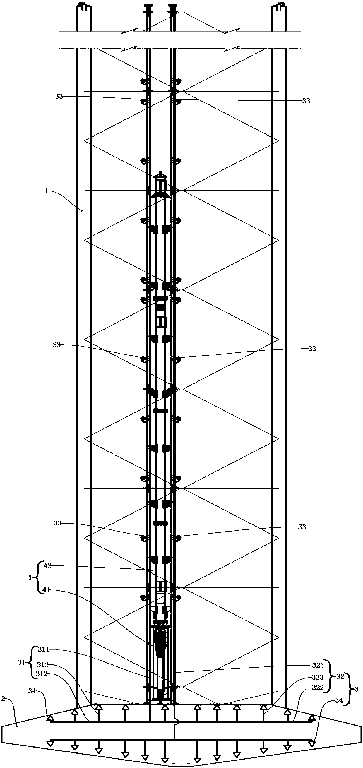 Multifunctional pile leg applicable to ocean platform