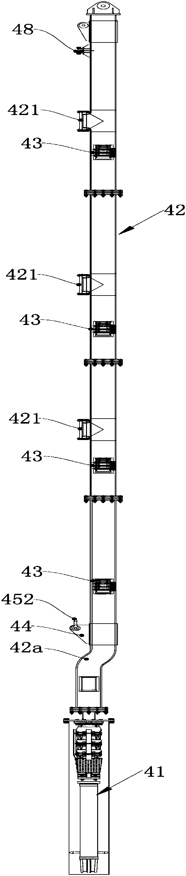 Multifunctional pile leg applicable to ocean platform