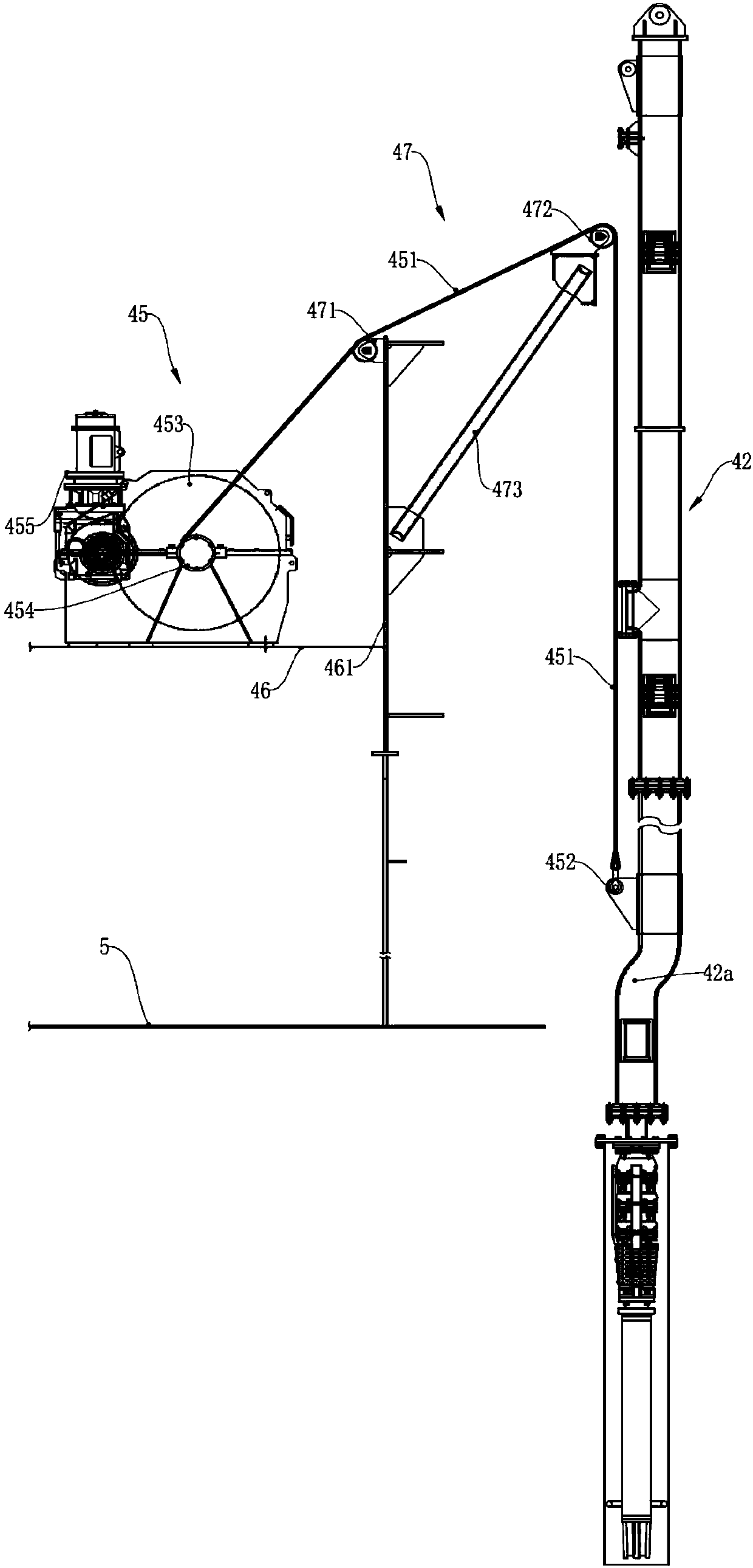 Multifunctional pile leg applicable to ocean platform