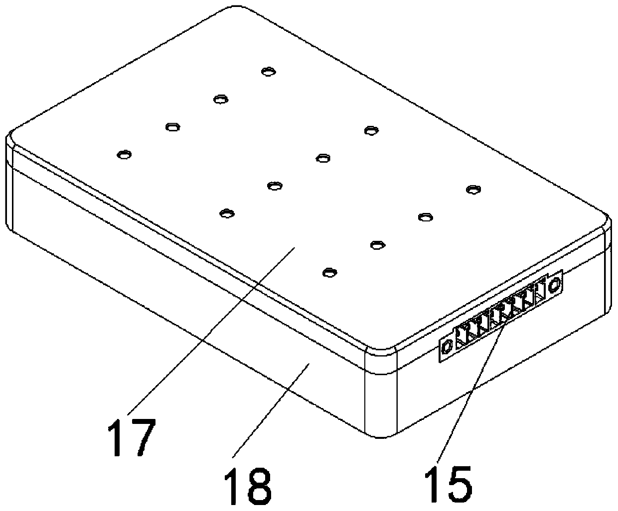 A spliced ​​flat motor mover structure