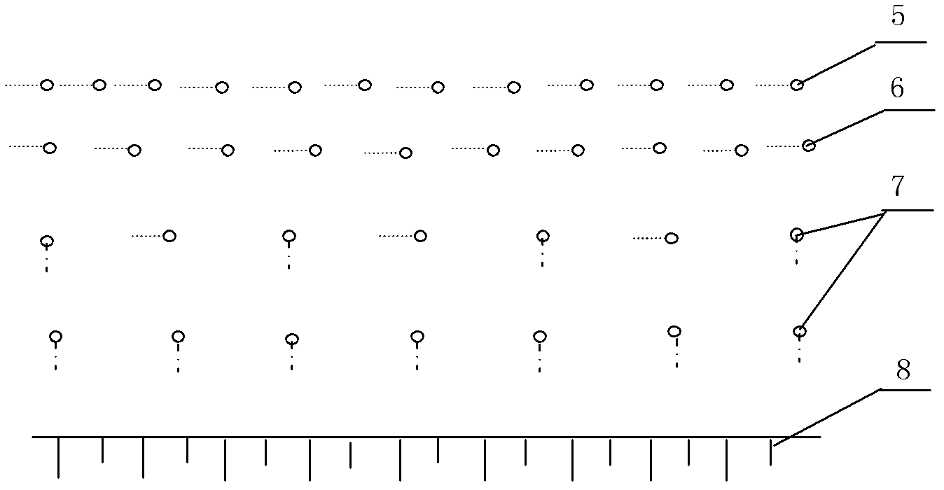 Presplitting blasting method for water holes close to high and steep slopes