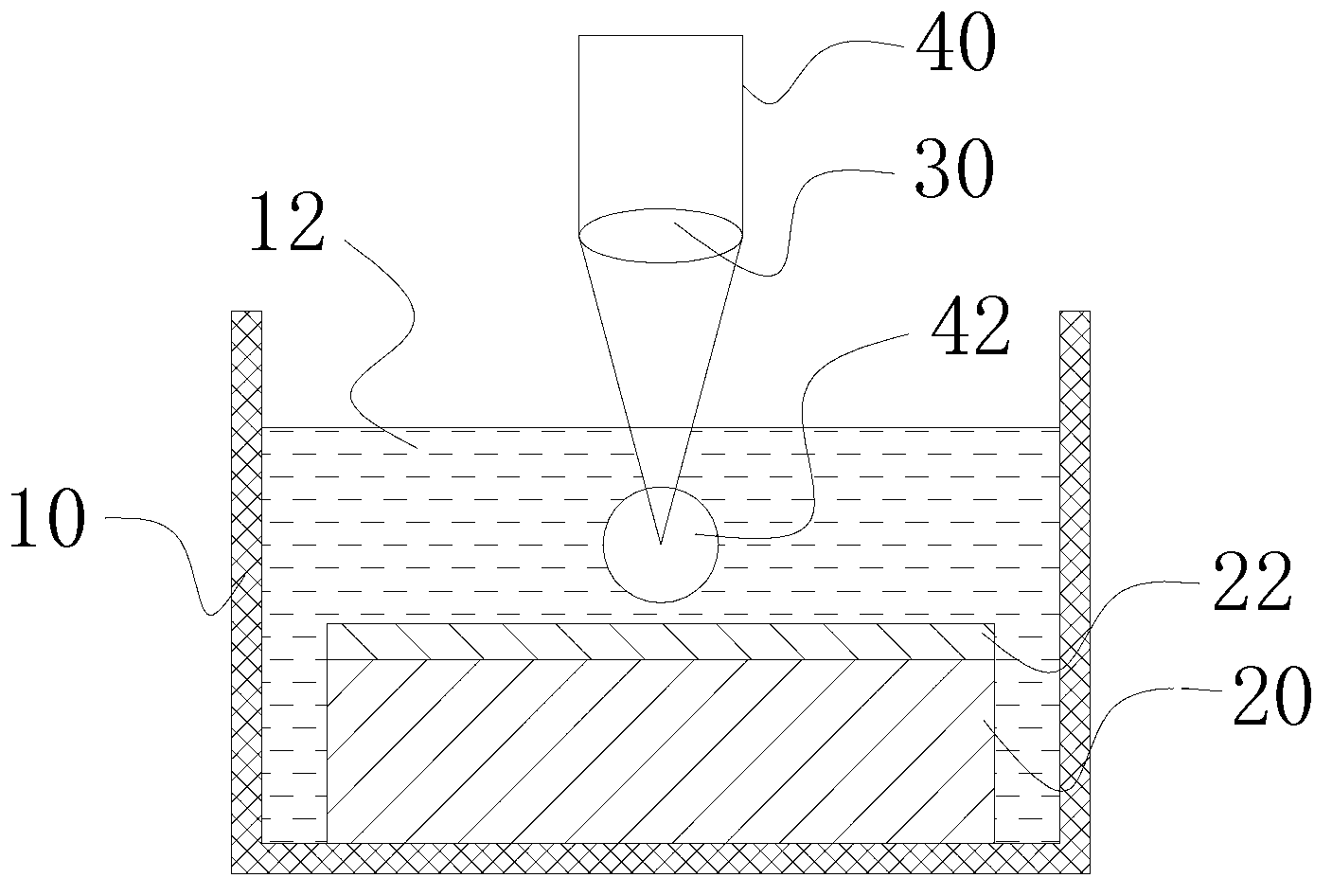 Method for implanting carbon nano tube based on laser cavitation