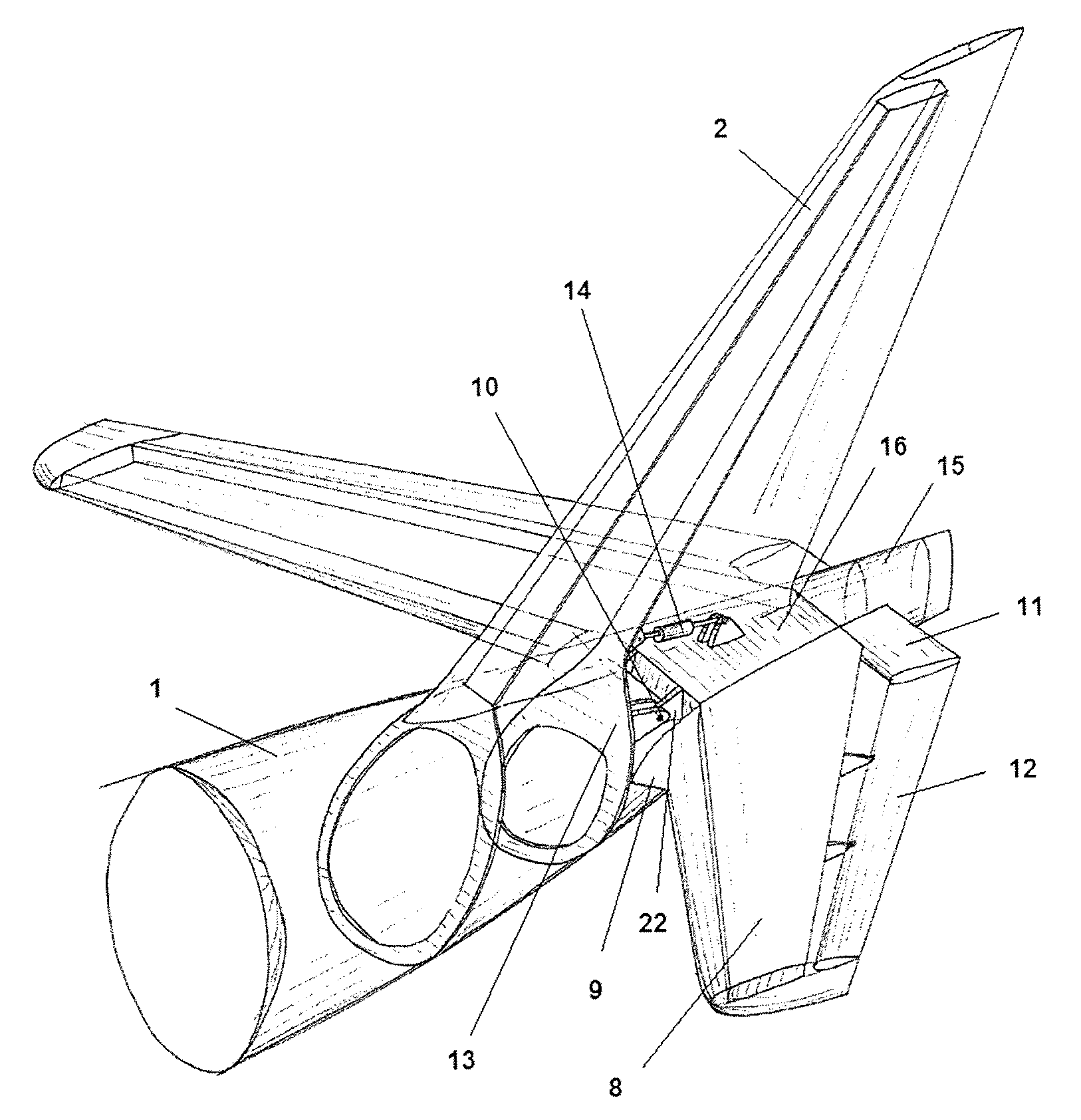 Aircraft horizontal stabilizer surface