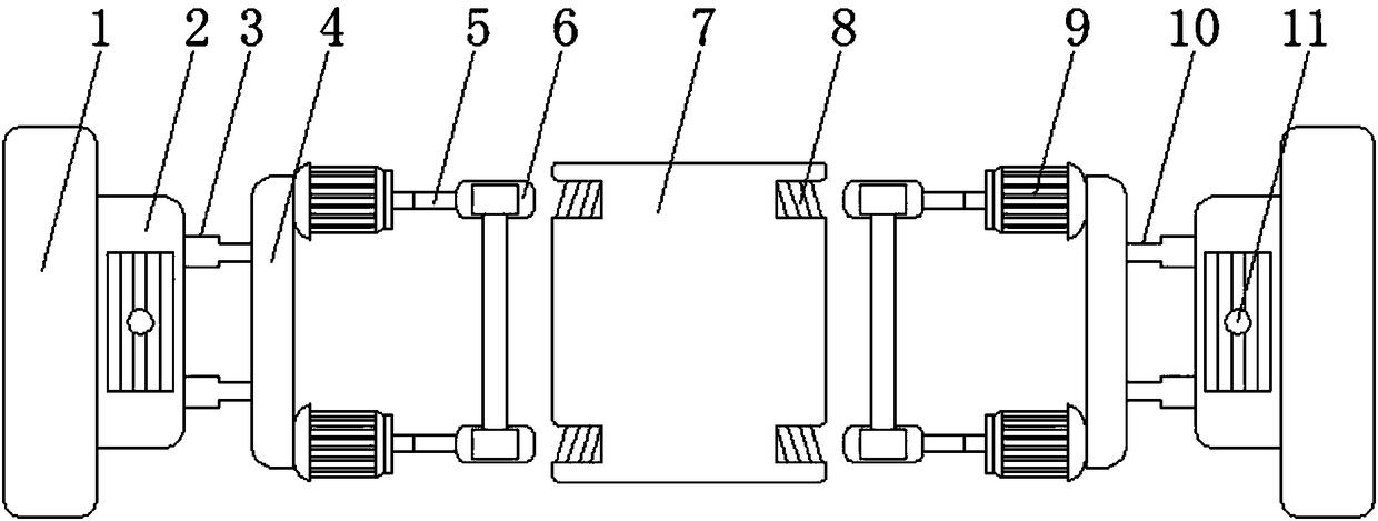 Protection device of transferring platform parking robot applicable to three-dimensional garage