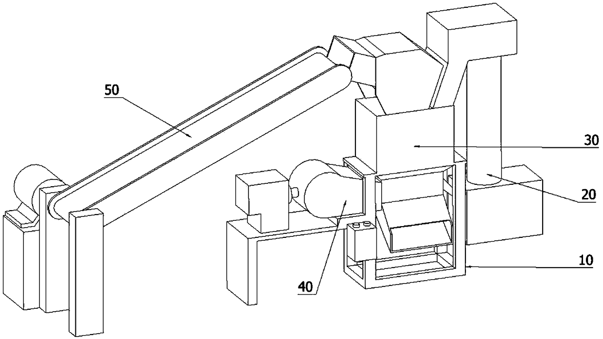 Crushing device for wasted circuit board