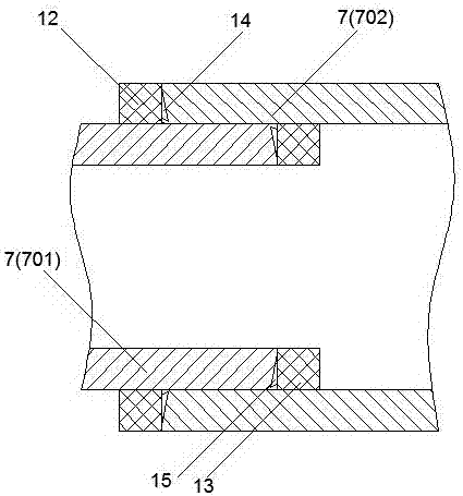 Solar cell silicon wafer diffusion furnace capable of achieving residual thermal stress relieving treatment