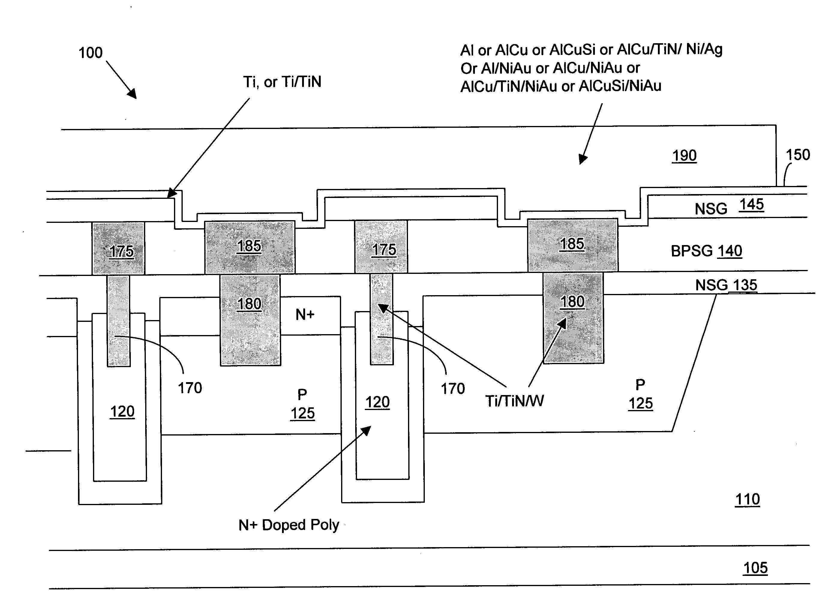 High density trench MOSFET with low gate resistance and reduced source contact space