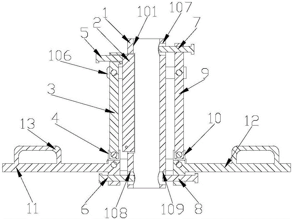 Tubular lever pressurized climbing rope device