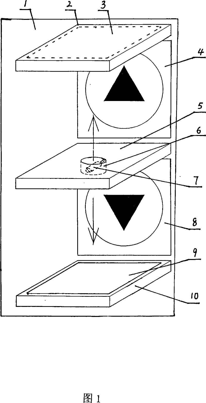 Non-contact switch type elevator panel