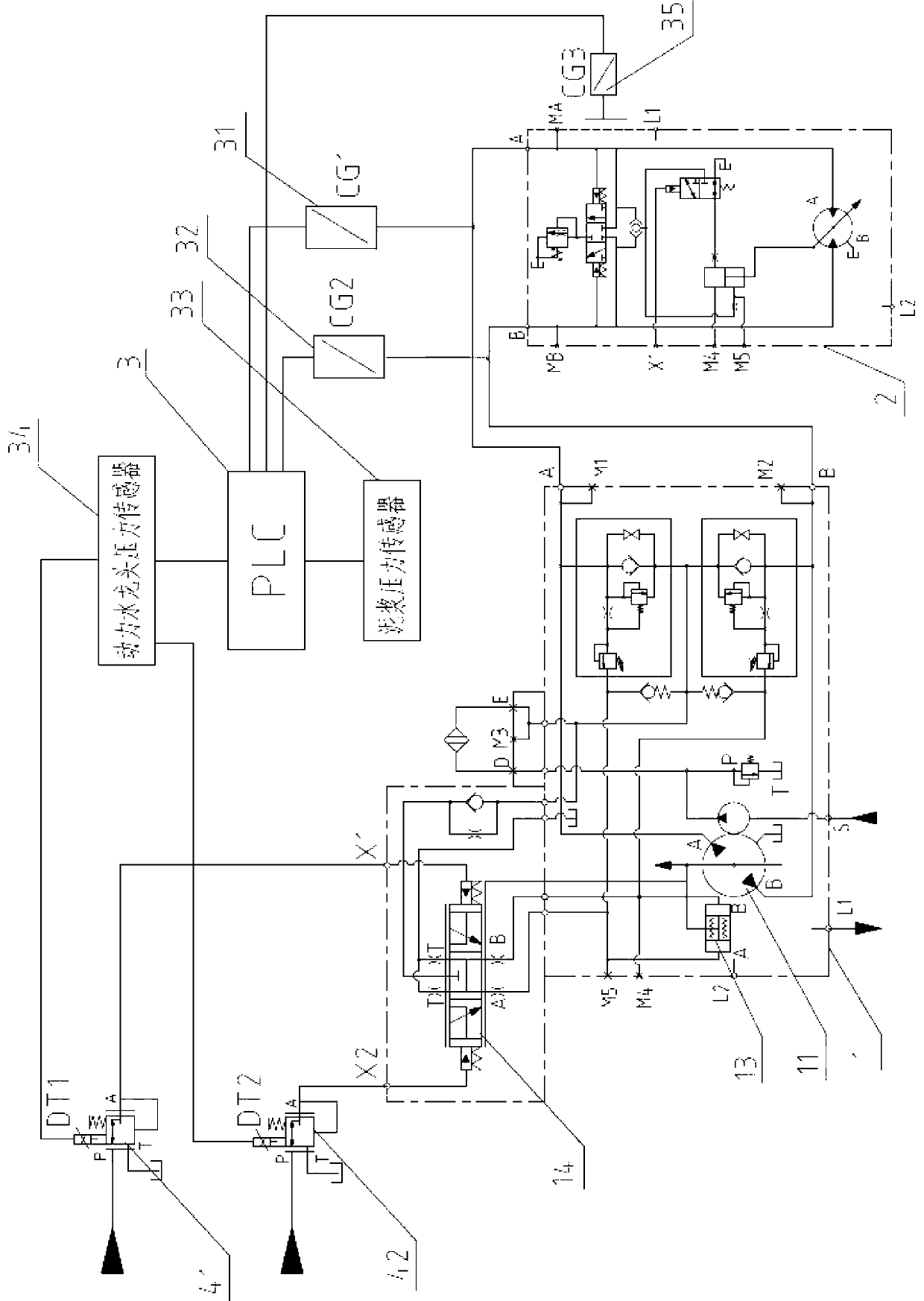 Multifunctional automatic drill feeding system of hydraulic motor of petroleum drilling machine