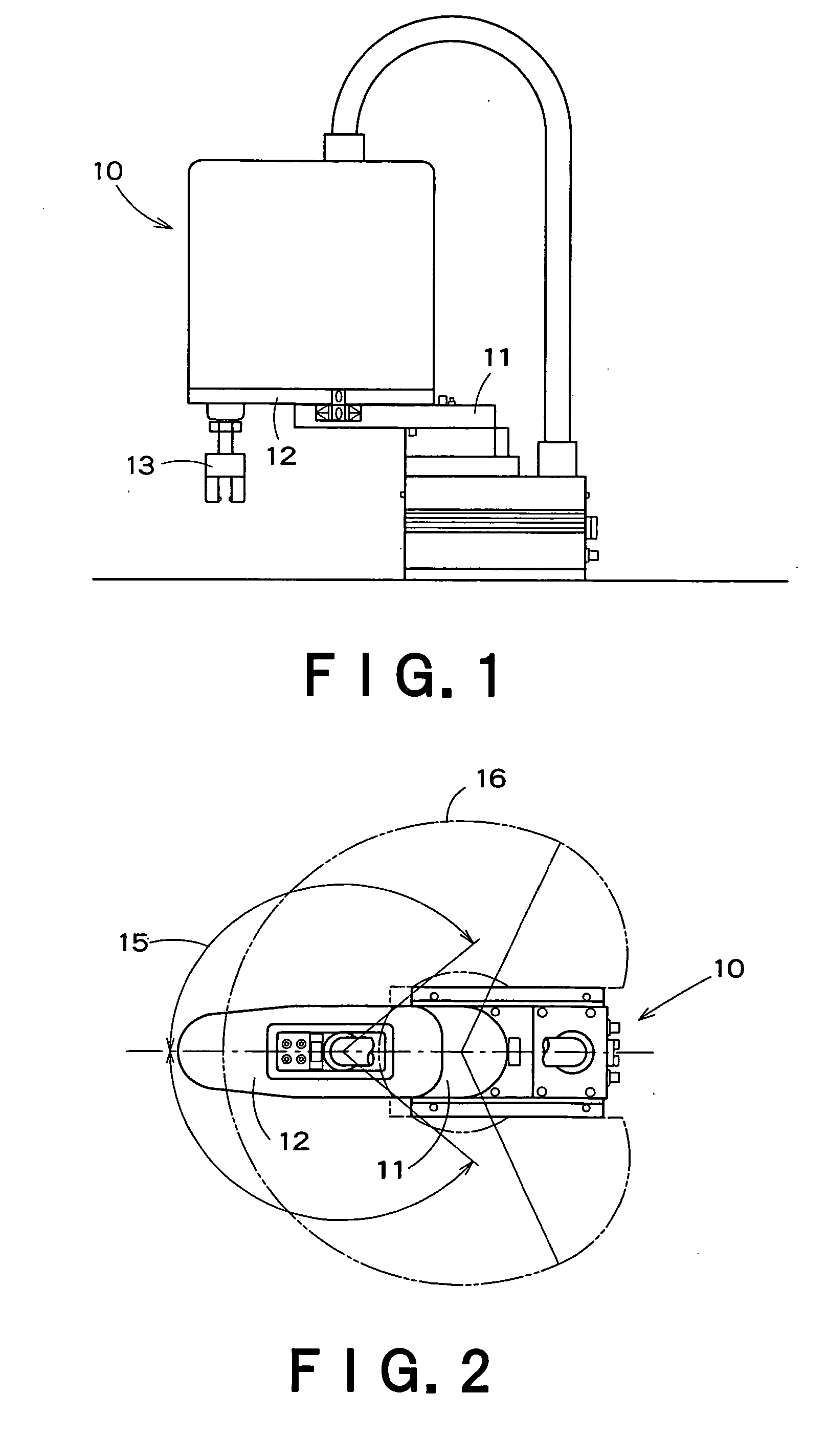 Travel time display device and method for industrial robot