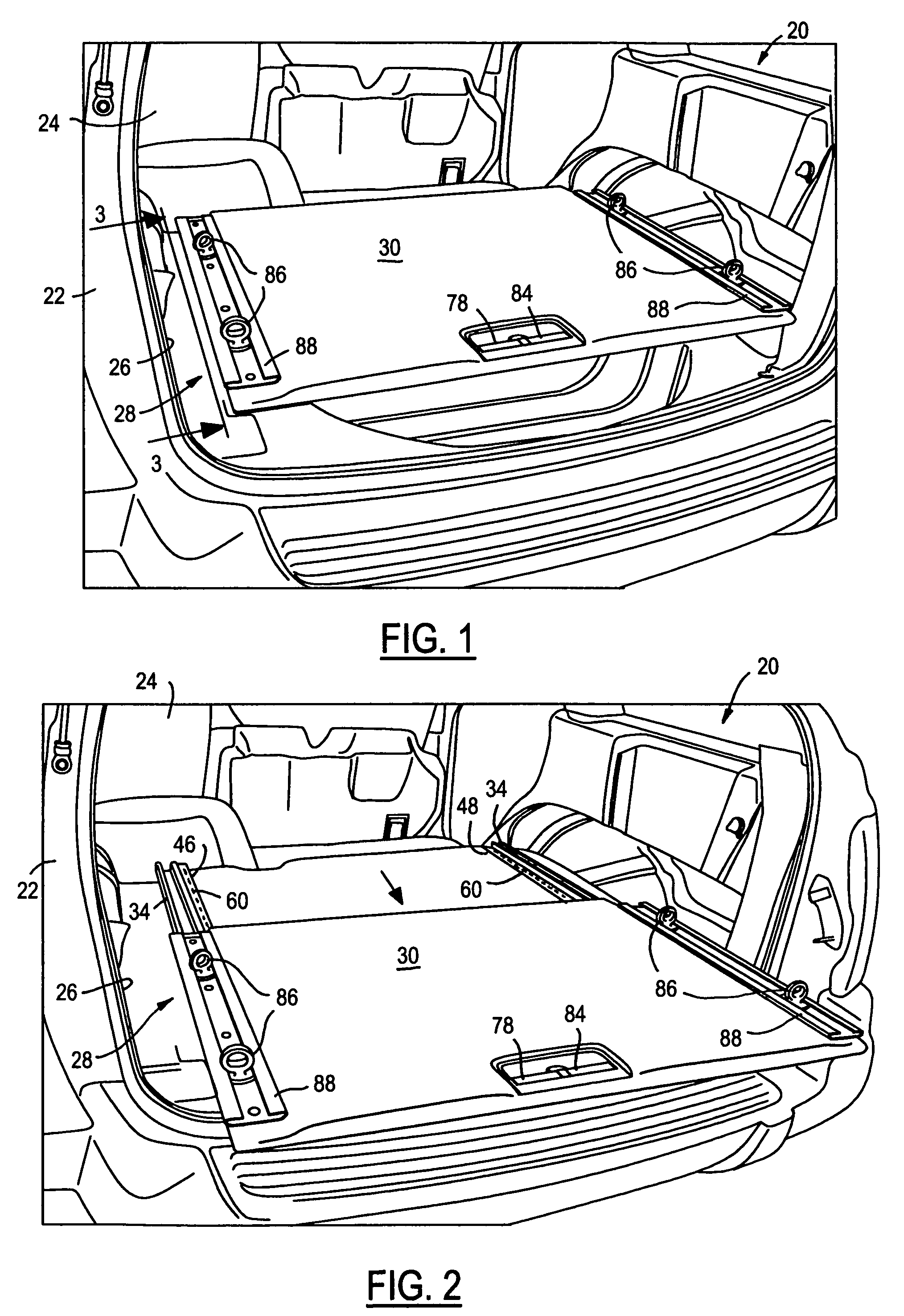 Slide out cargo floor