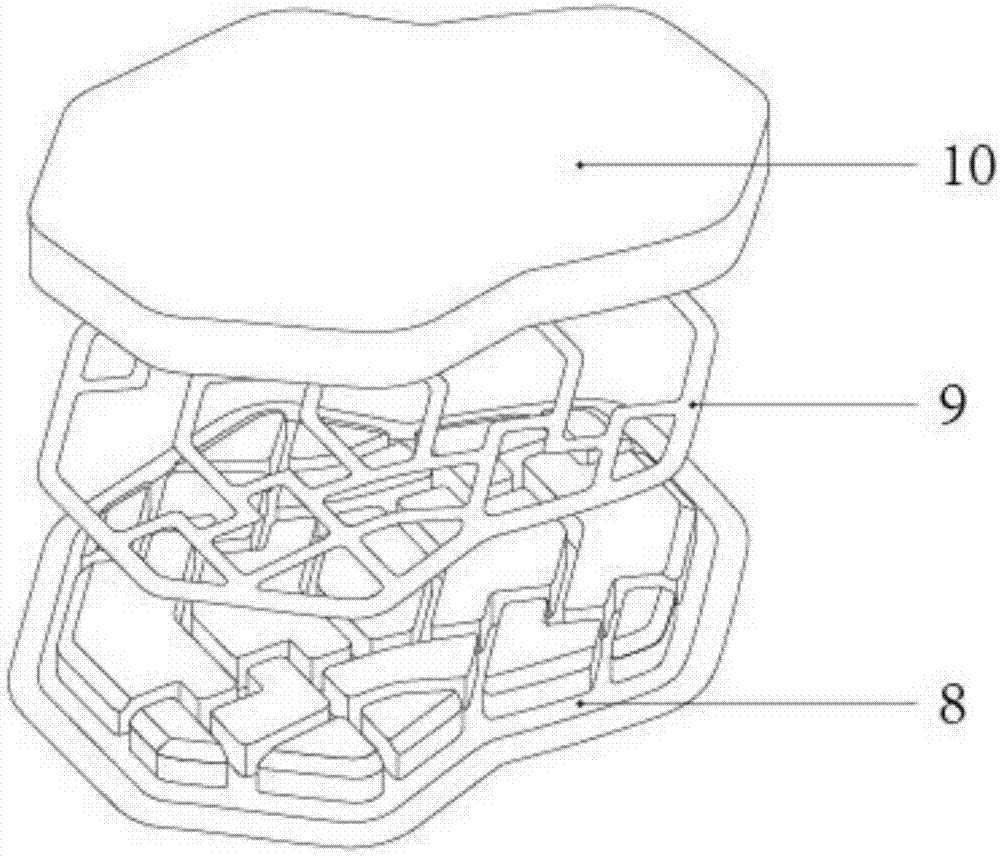 Anti-collision knee cap integrally formed by means of pouring and process for producing anti-collision knee cap