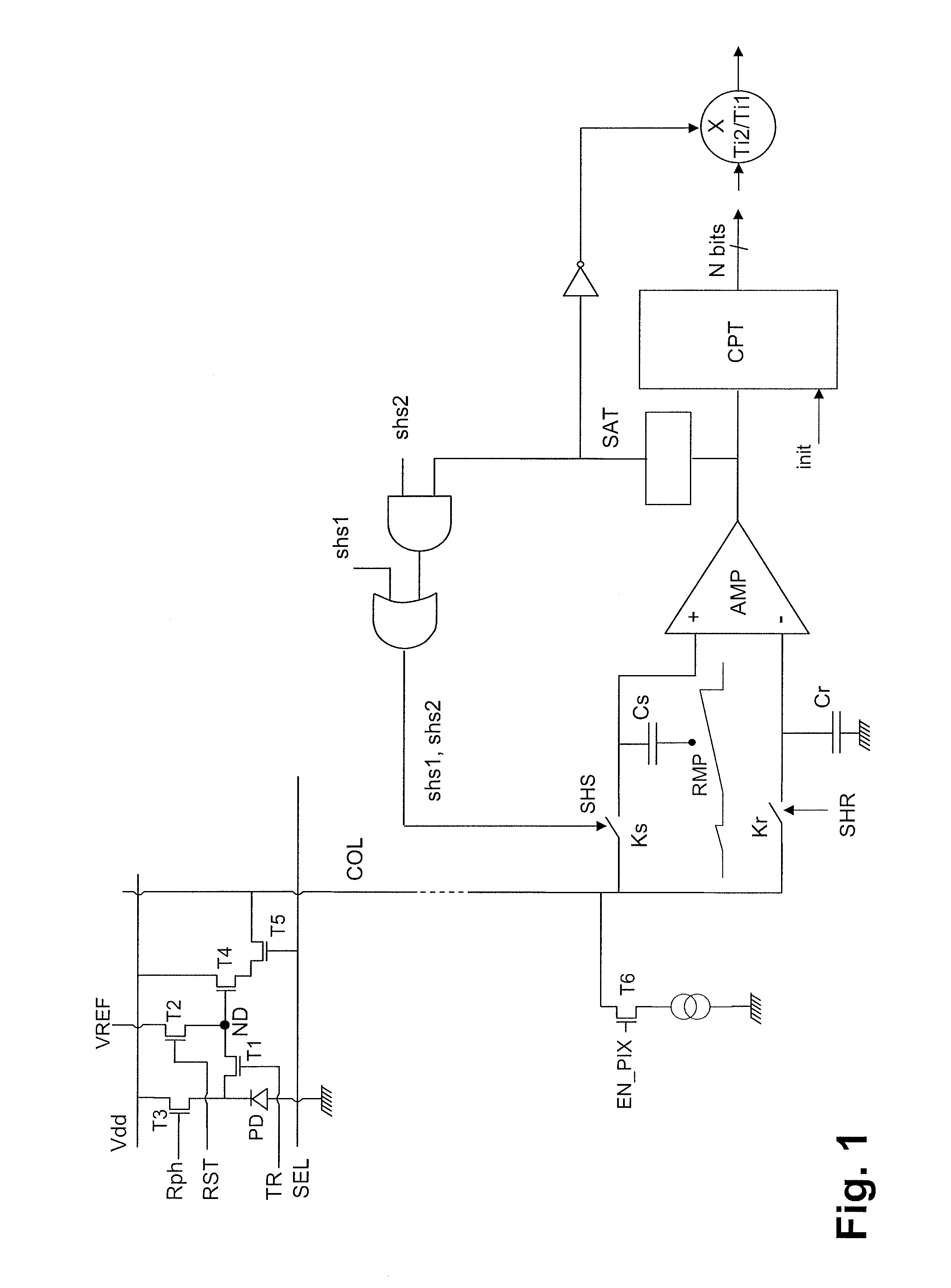 Image sensor with double integration time and conditional selection