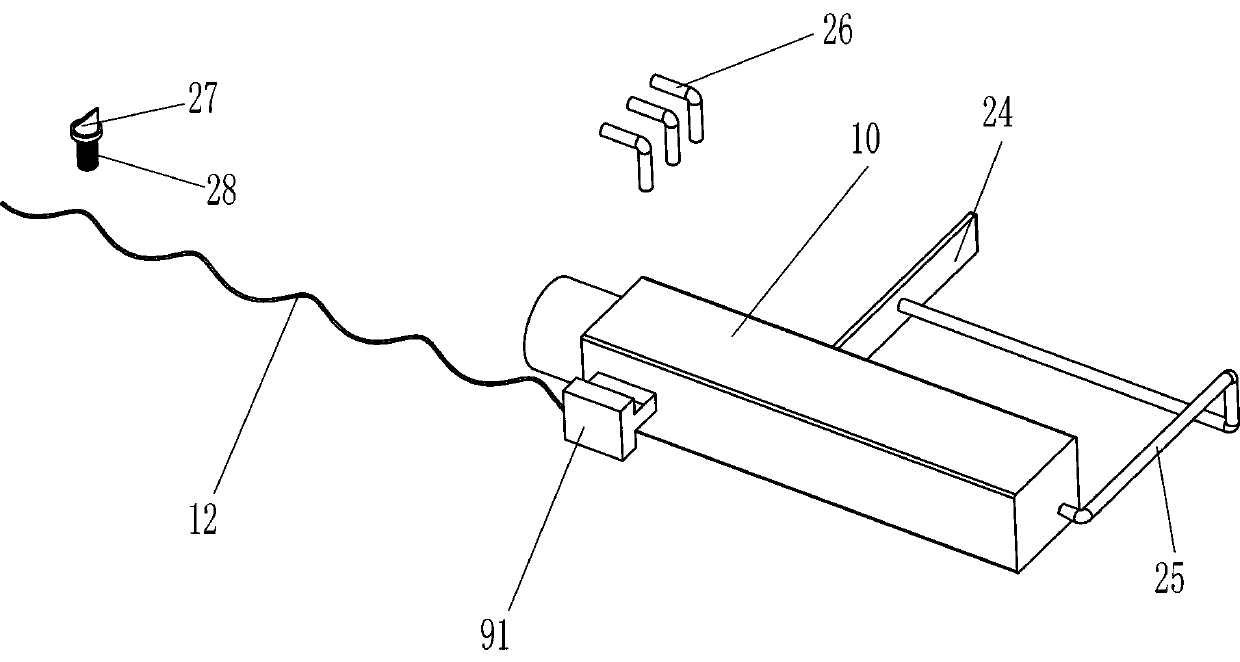 Automatic beating device for scraper production