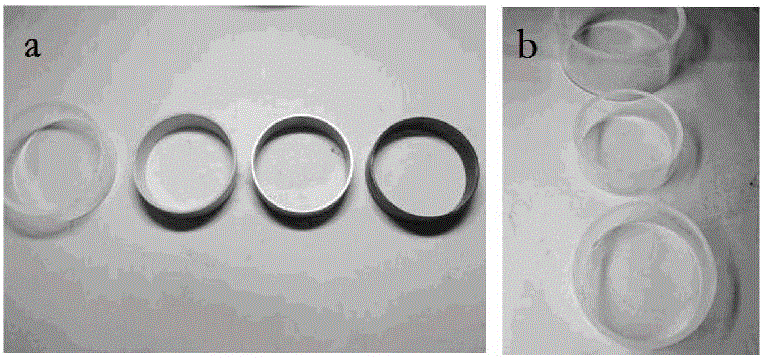 Freeze-fracture disc structure for low-temperature ring cracking of asphalt, and low-temperature ring-crack tester for asphalt