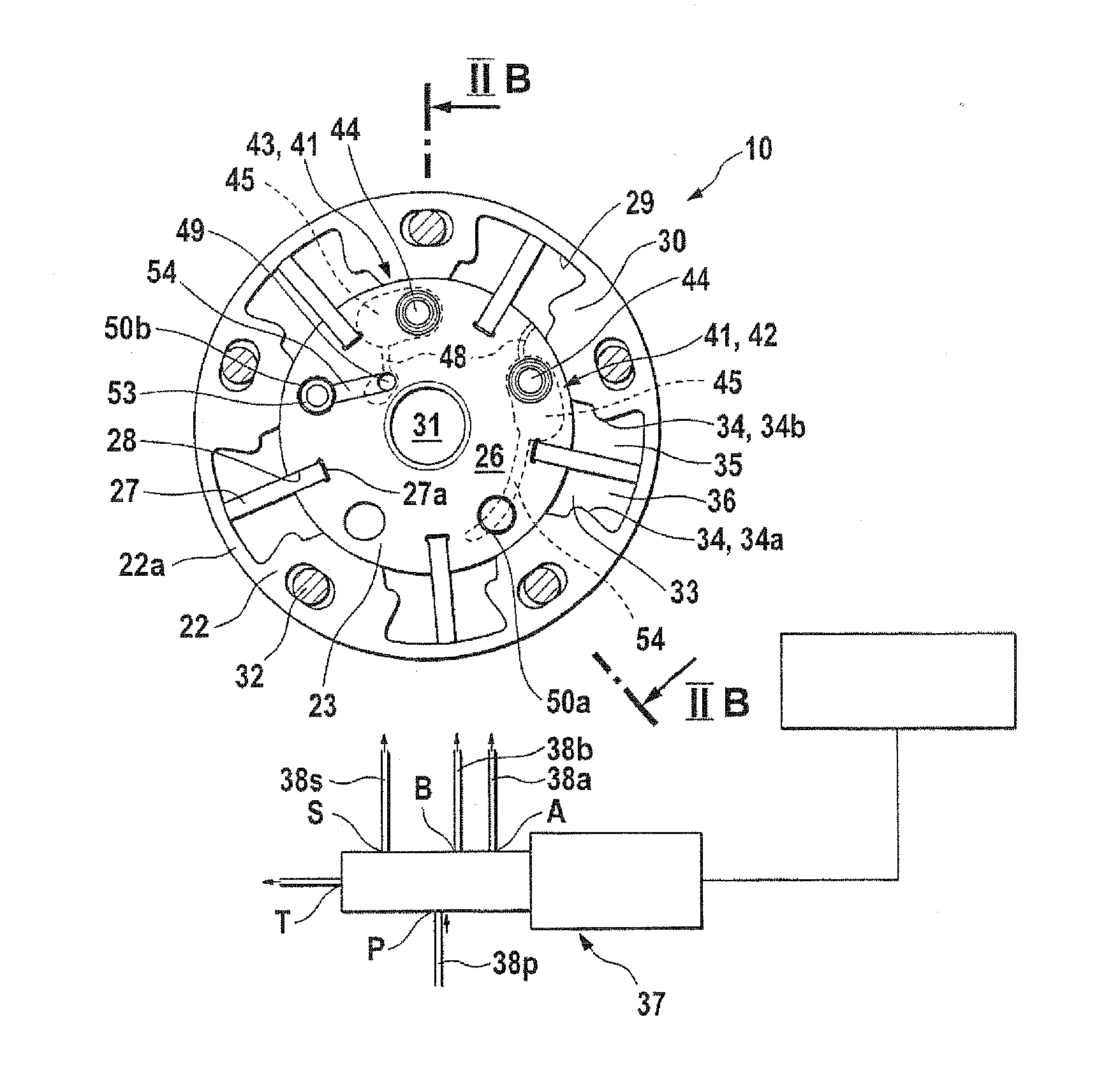 Device for variably adjusting the control times of gas exchange valves of an internal combustion engine