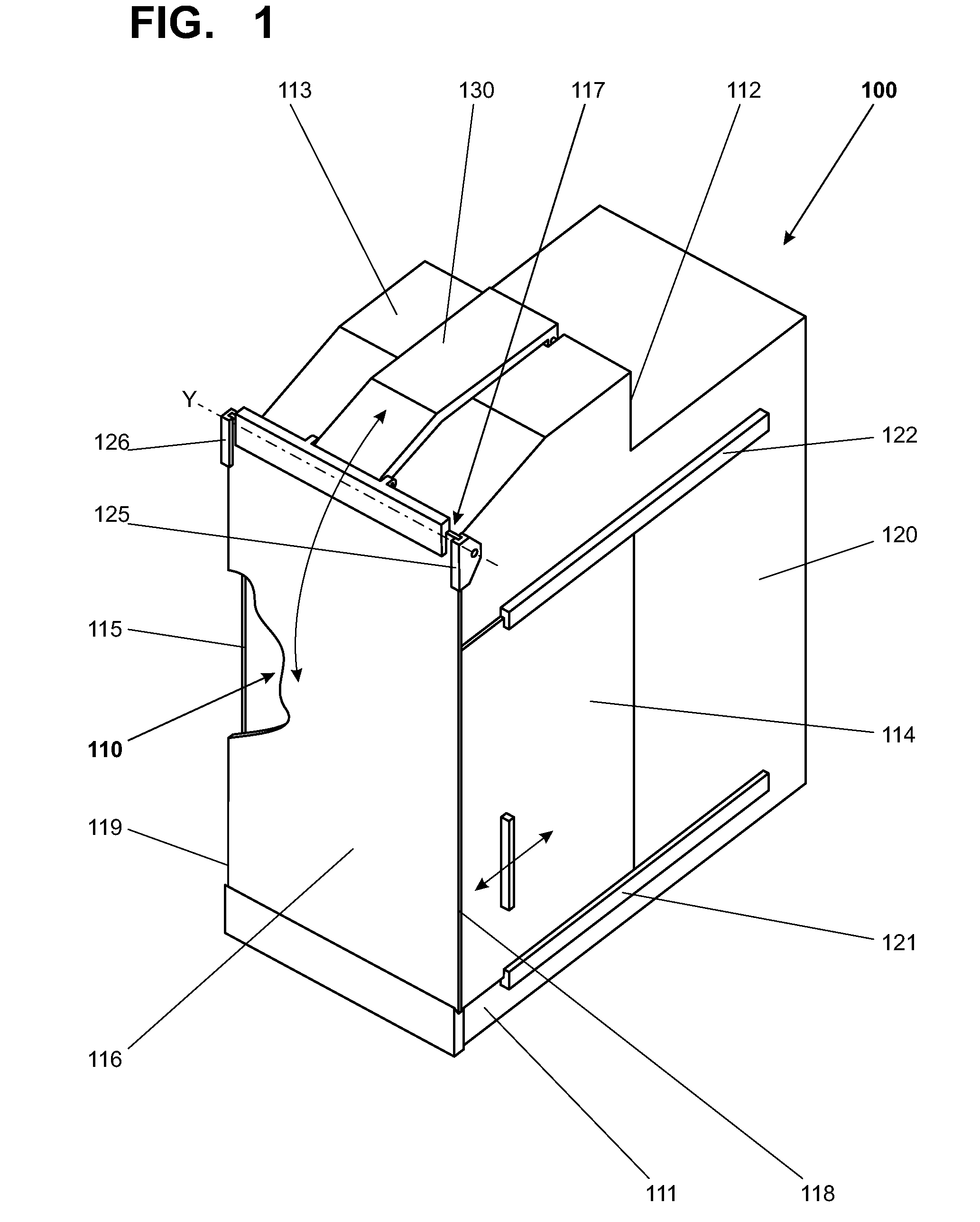 Laboratory instrument with a protected working compartment