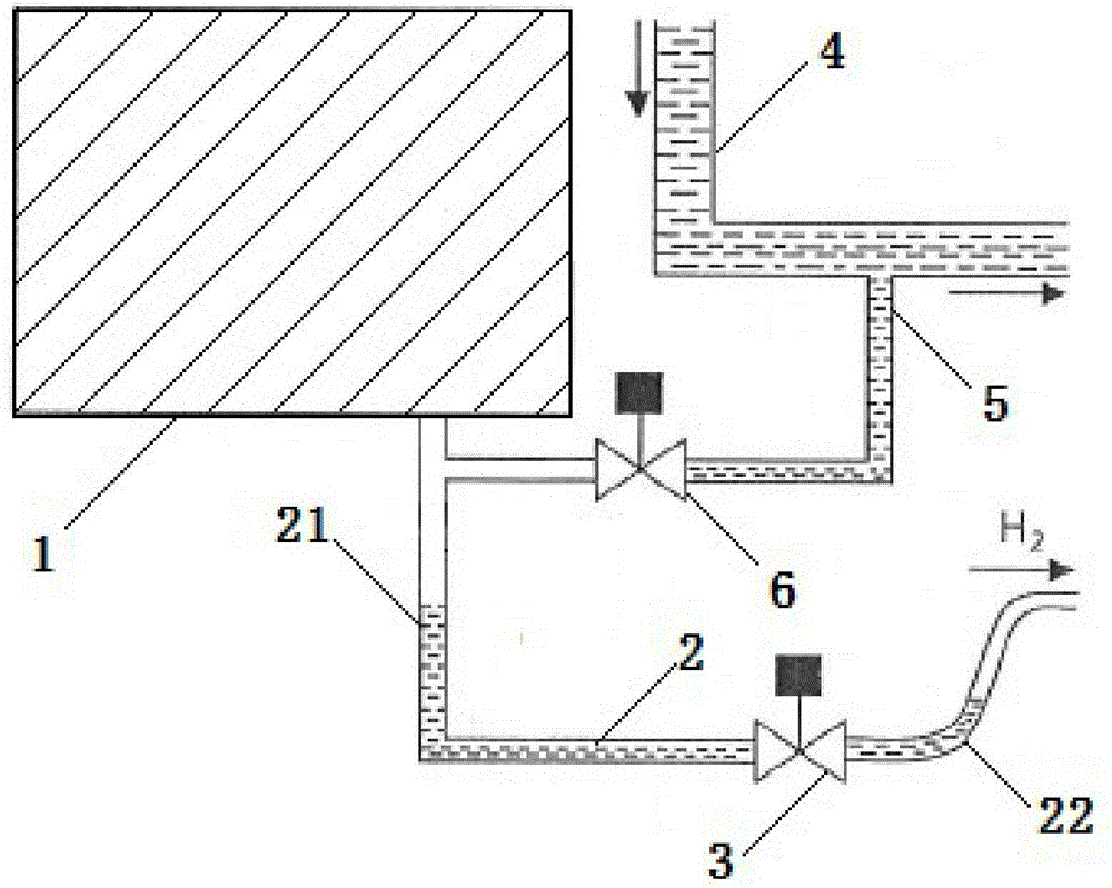 Proton exchange membrane fuel cell hydrogen discharge system capable of being quickly started at low temperature