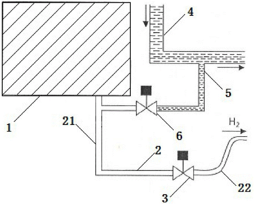 Proton exchange membrane fuel cell hydrogen discharge system capable of being quickly started at low temperature