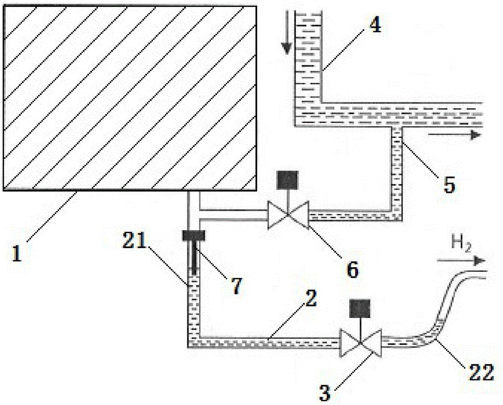 Proton exchange membrane fuel cell hydrogen discharge system capable of being quickly started at low temperature