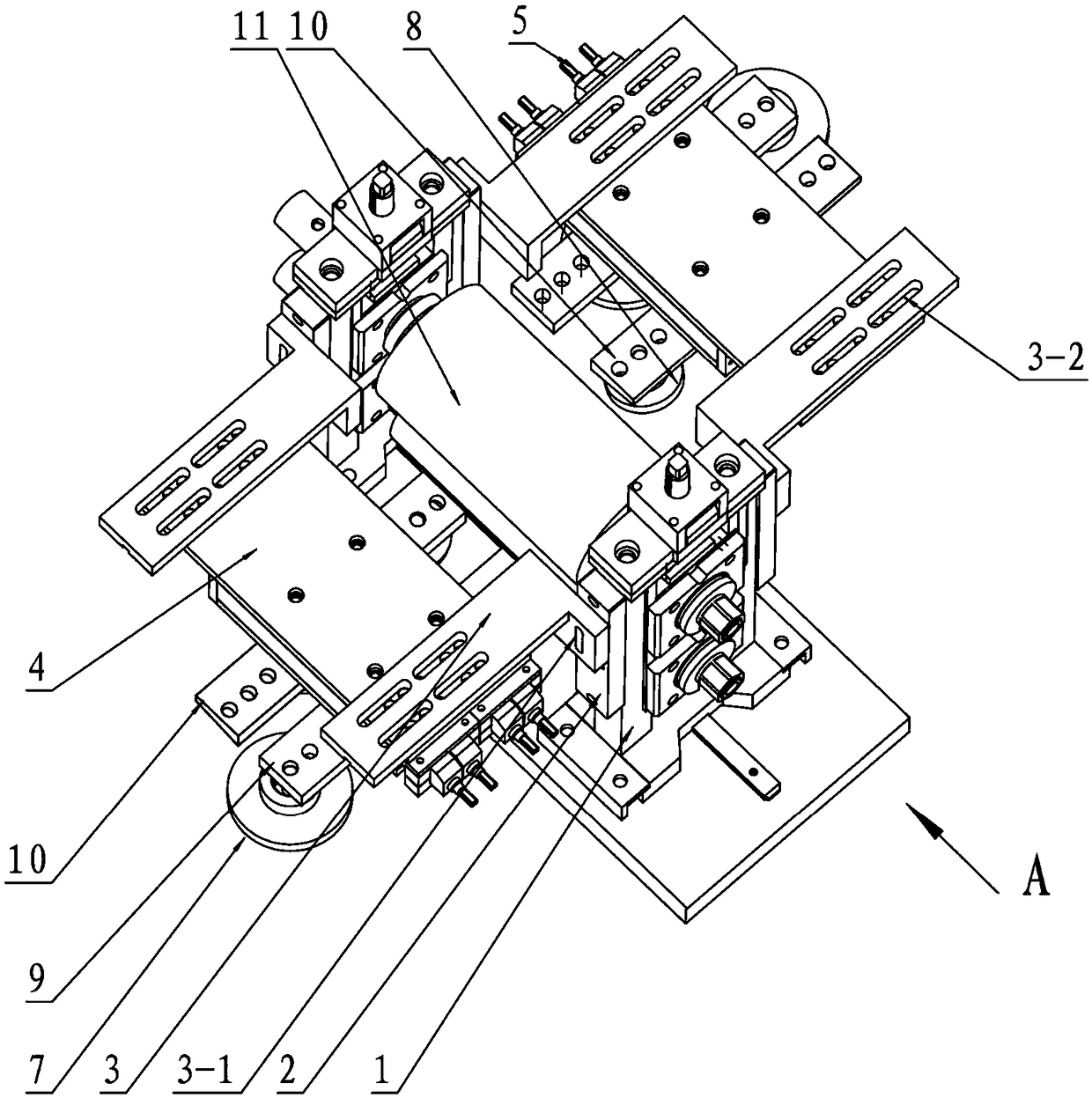 A rolling device for ensuring the straightness of flange edges of cold-formed products