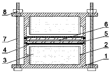 Device for measuring migration mass of vaporous water in unsaturated soil and using method thereof