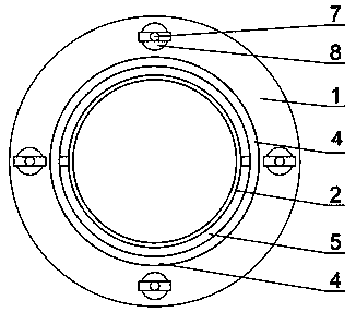 Device for measuring migration mass of vaporous water in unsaturated soil and using method thereof