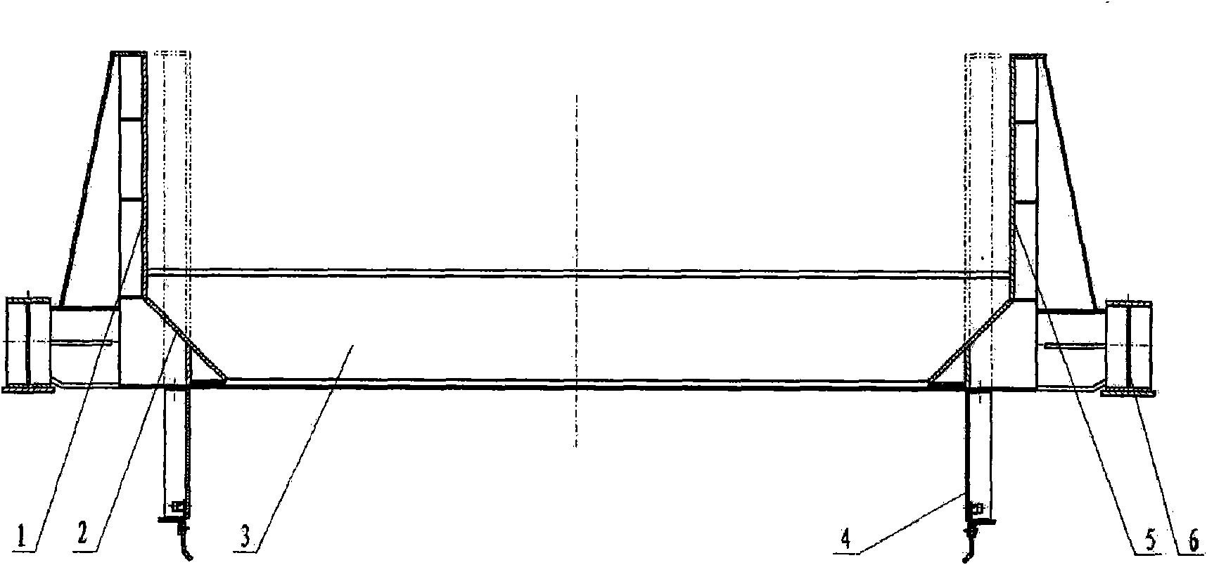 A method for widening trolley sideboard of sintering ring cooler