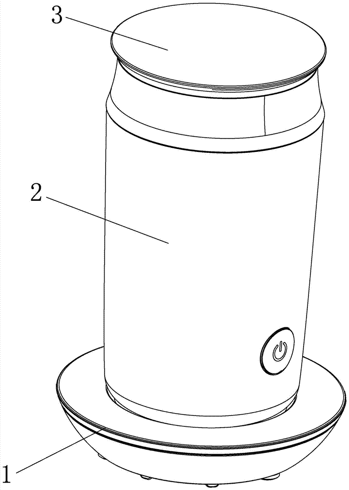 Improved structure of milk foaming machine