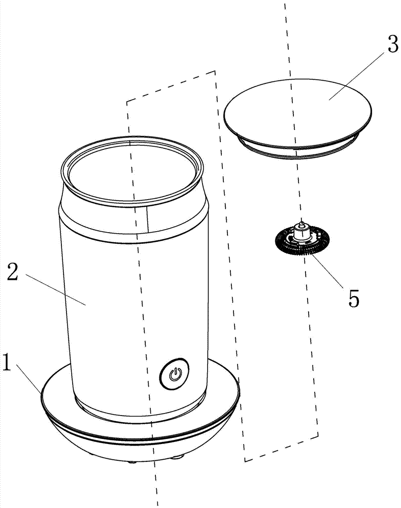 Improved structure of milk foaming machine