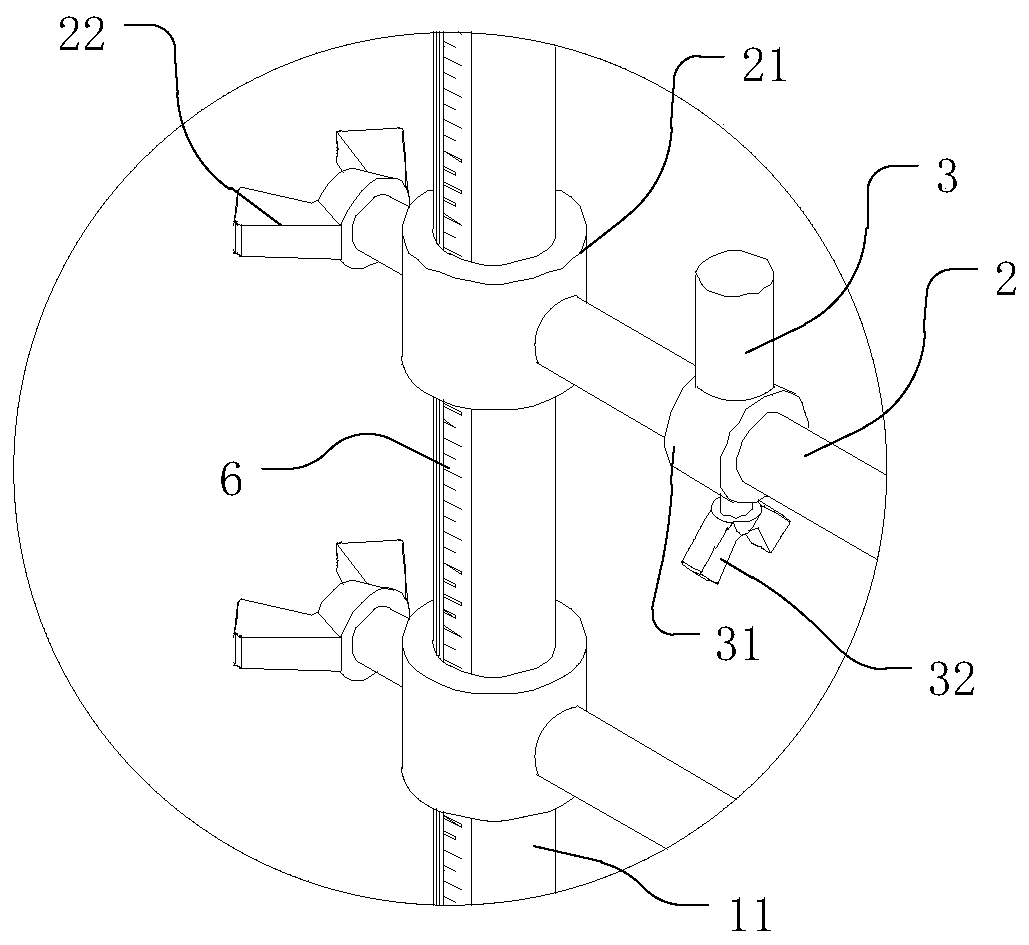 Cutting pile rebar cage welding device