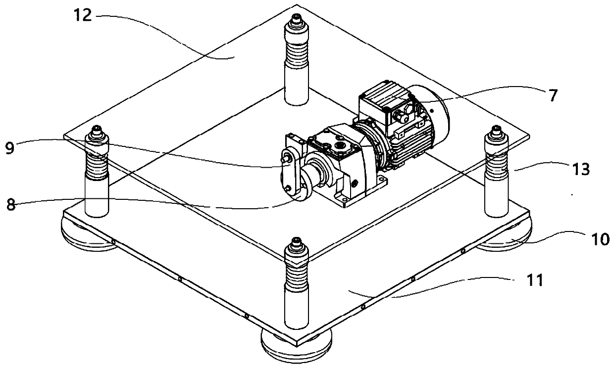 Drying agent automatic filling and vibration compacting device