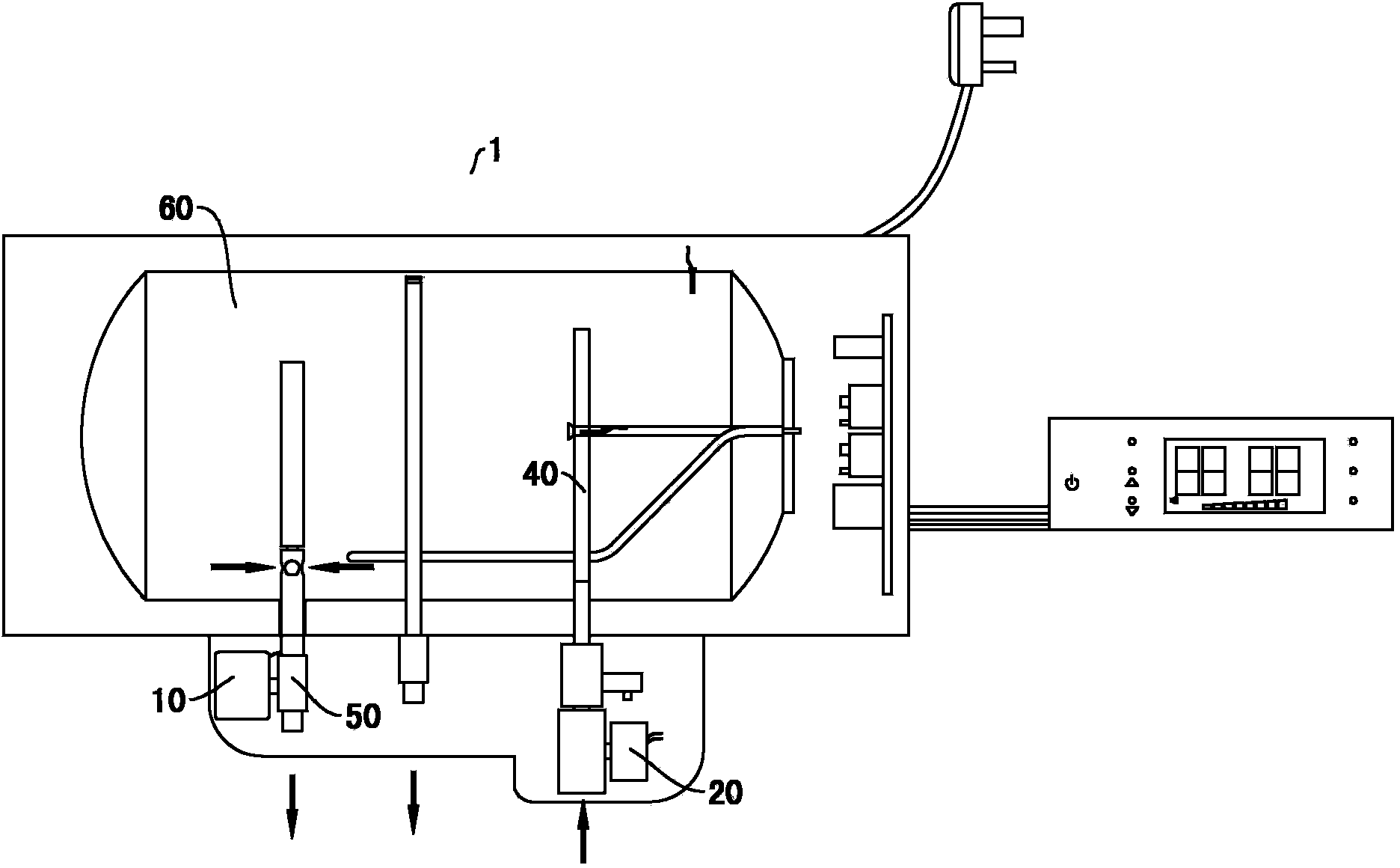 Control system and control method of water heater