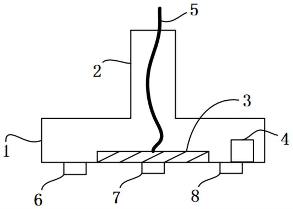 Positioning equipment for reserved holes of multi-storey building pipelines