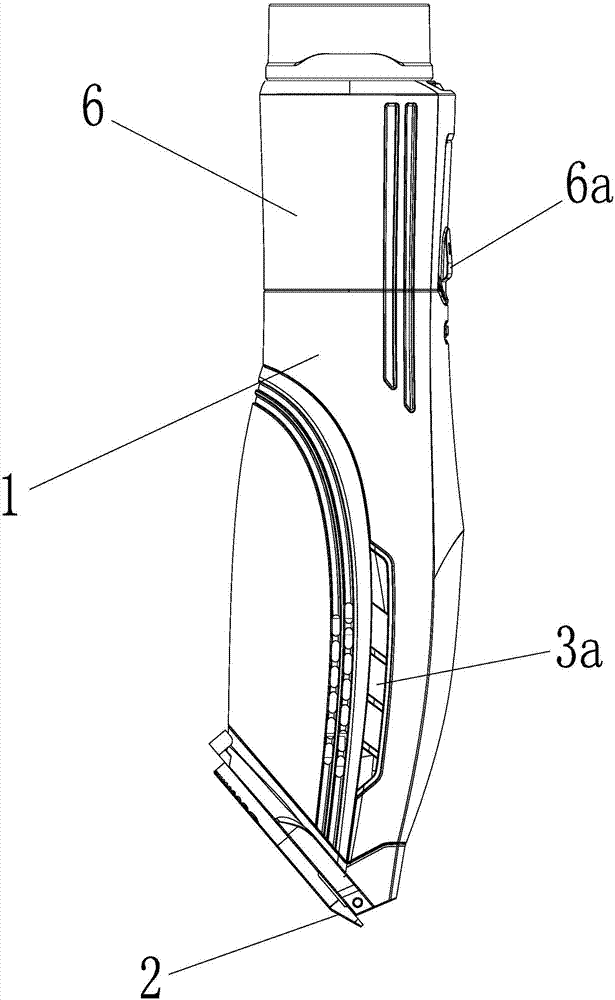 A kind of negative pressure pneumatic hair clipper